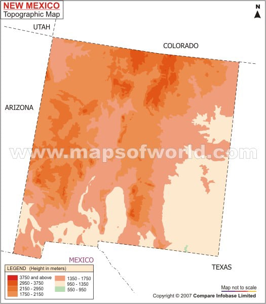New Mexico Topographic Map
