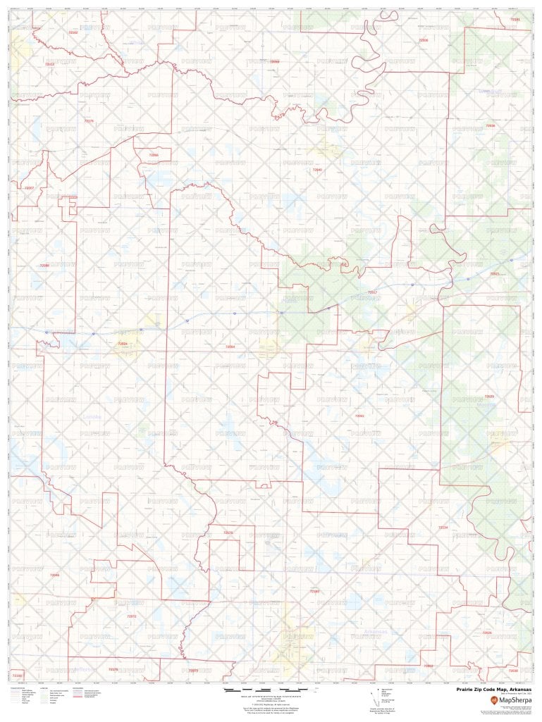 Prairie Zip Code Map Arkansas Prairie County Zip Codes