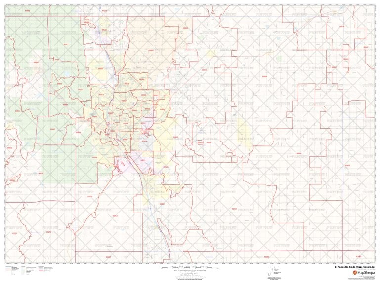 Zip Code Map El Paso County - Printable Maps Online