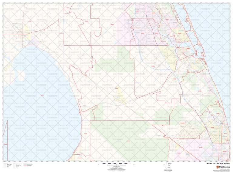 Martin Zip Code Map Florida Martin County Zip Codes 9227