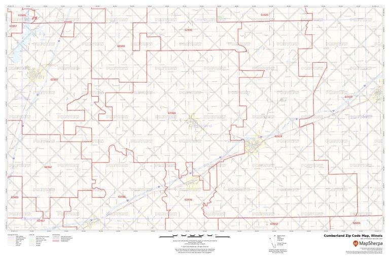 Cumberland County Zip Code Map 8653