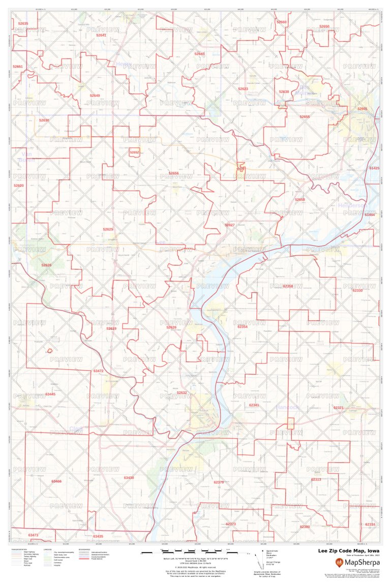 Lee Zip Code Map, Iowa | Lee County Zip Codes