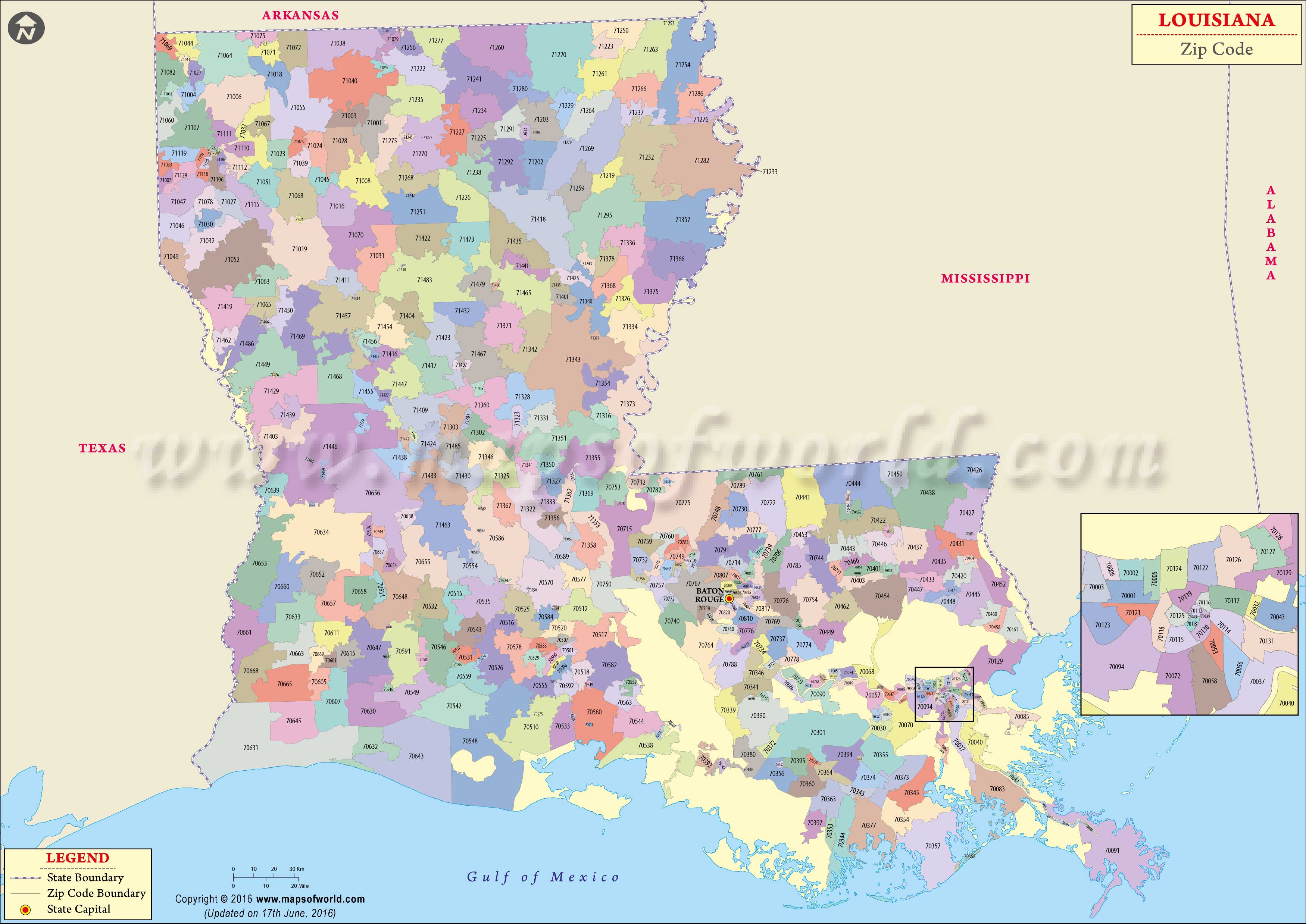 Zip code la