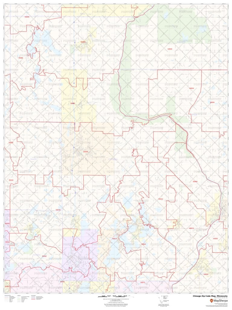 Chisago County Map 5079