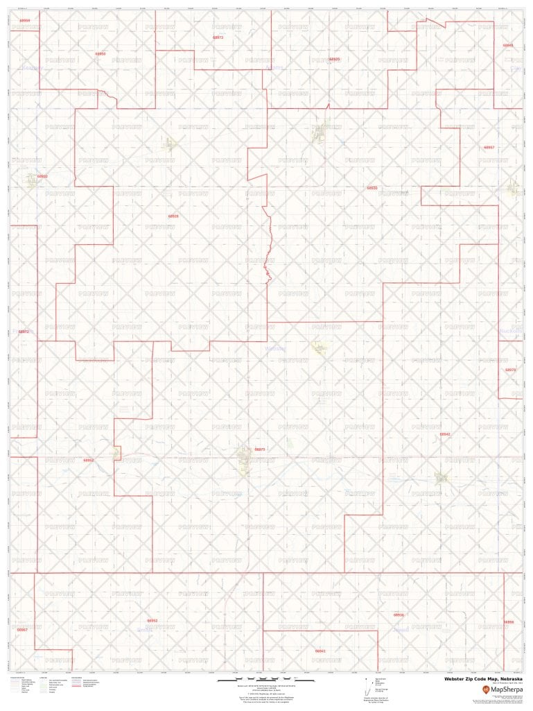Nebraska Zip Code Map Nebraska Postal Code