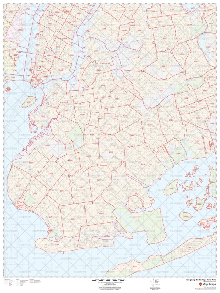 Kings Zip Code Map, New York | Kings County Zip Codes