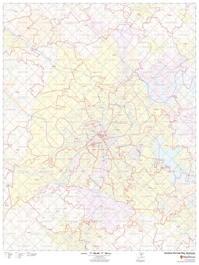 Davidson Zip Code Map Tennessee Davidson County Zip Codes 0900