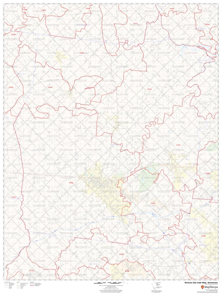 Dickson Zip Code Map, Tennessee | Dickson County Zip Codes