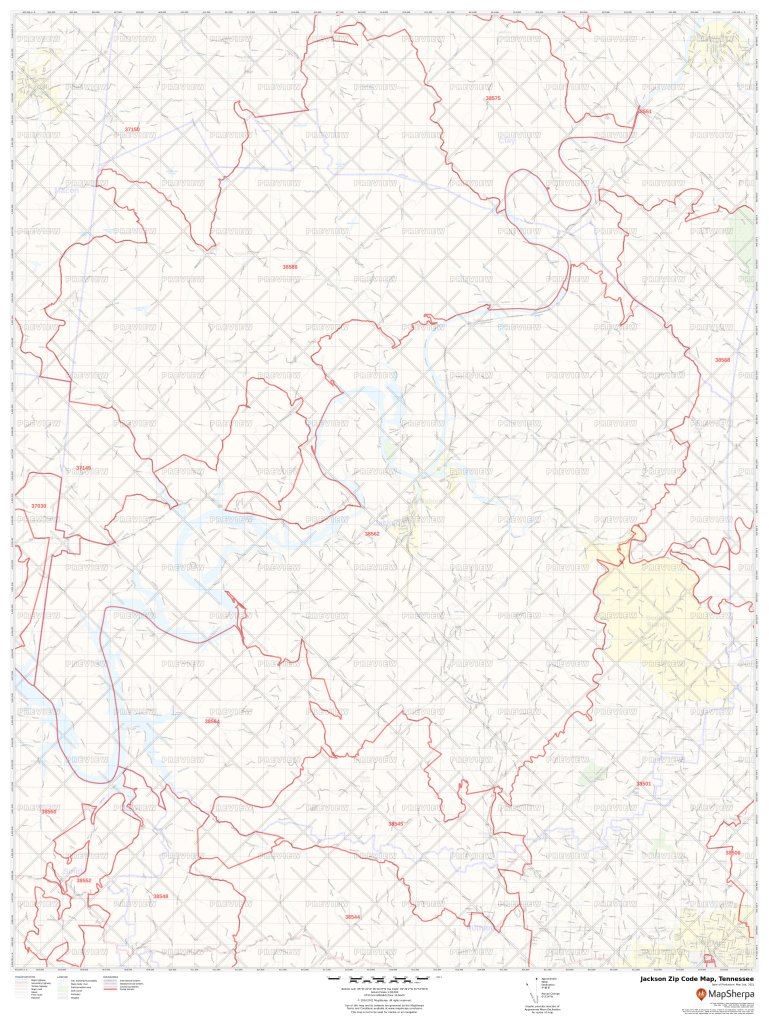 Jackson Zip Code Map, Tennessee | Jackson County Zip Codes