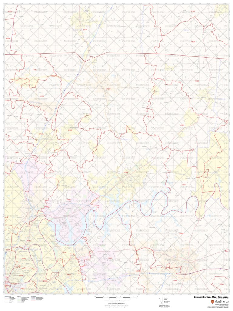 Sumner Zip Code Map, Tennessee | Sumner County Zip Codes