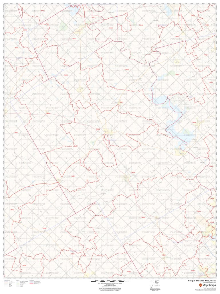 Bosque Zip Code Map, Texas | Bosque County Zip Codes