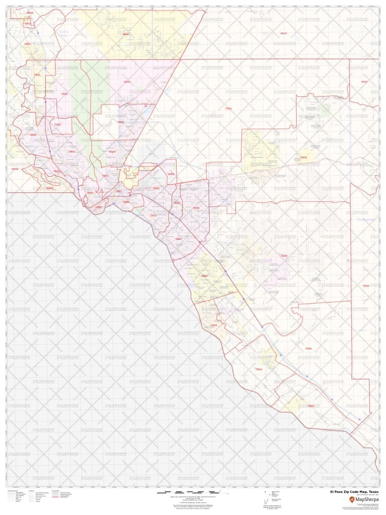 Zip Code Map El Paso World Map | Images and Photos finder