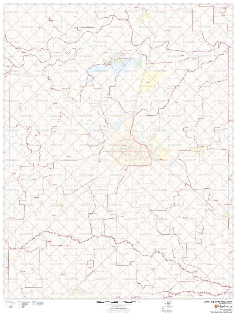 Lamar Zip Code Map, Texas | Lamar County Zip Codes