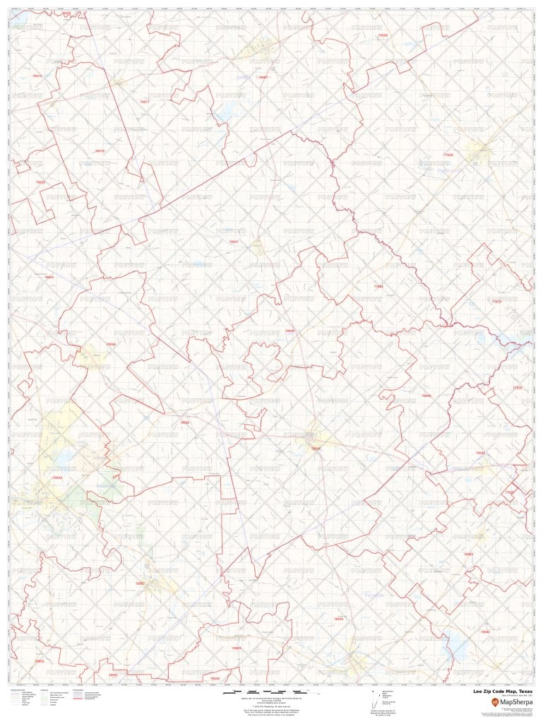 Lee Zip Code Map, Texas | Lee County Zip Codes