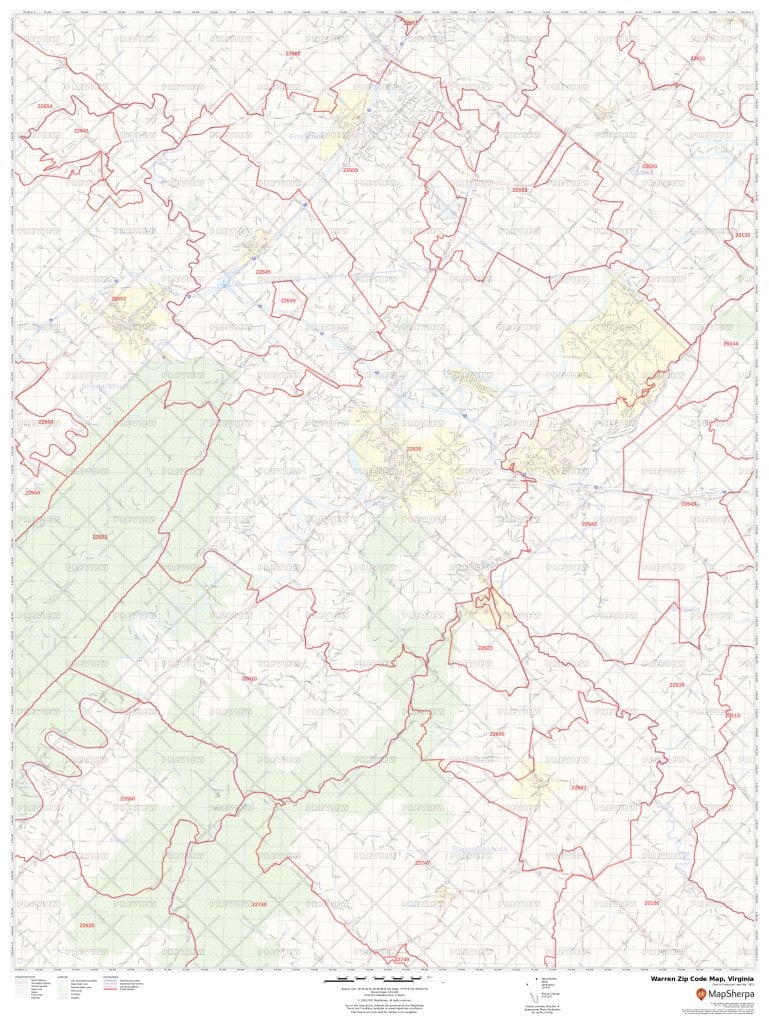 Warren Zip Code Map, Virginia | Warren County Zip Codes