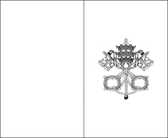 Blank Holy See Flag