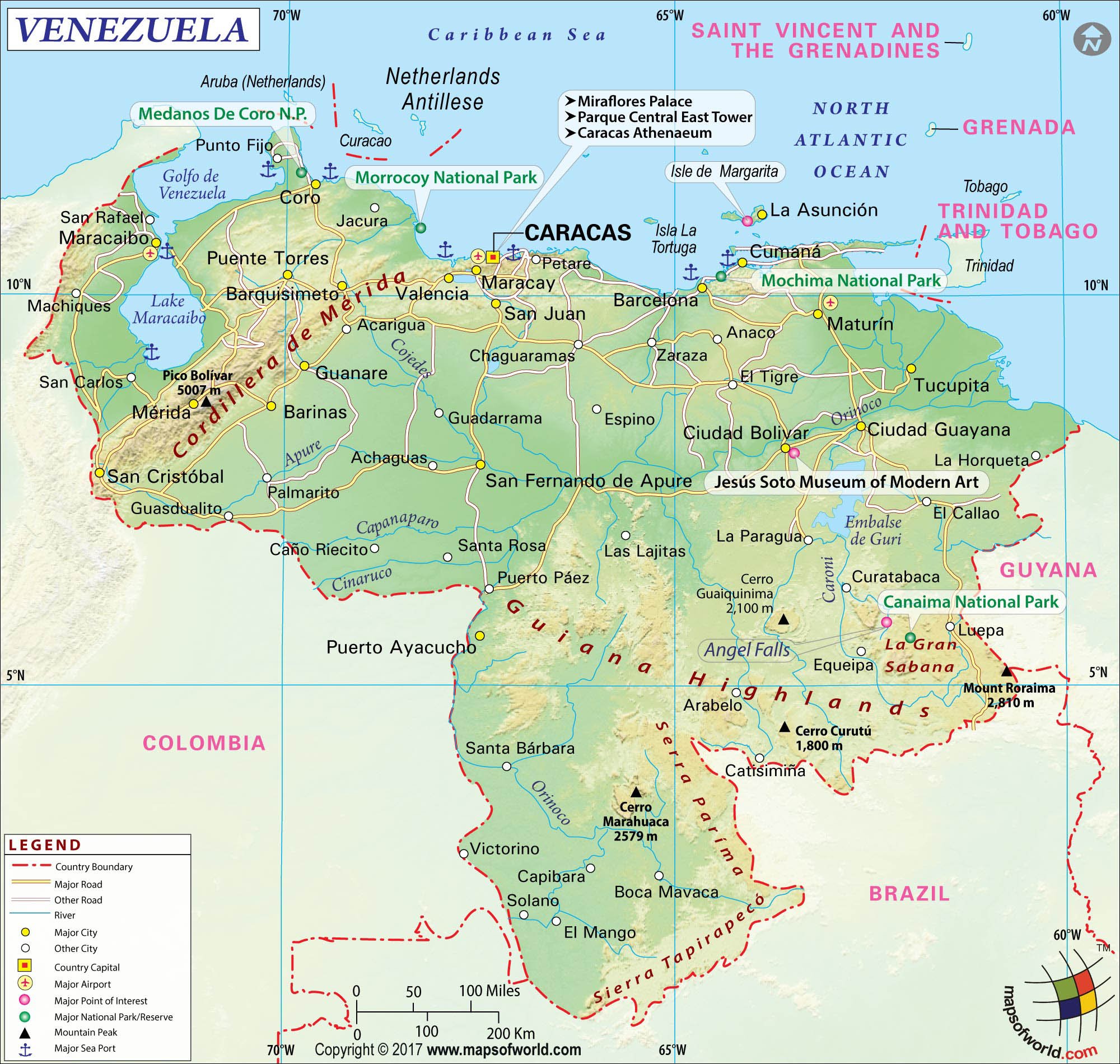 Large Venezuela Map