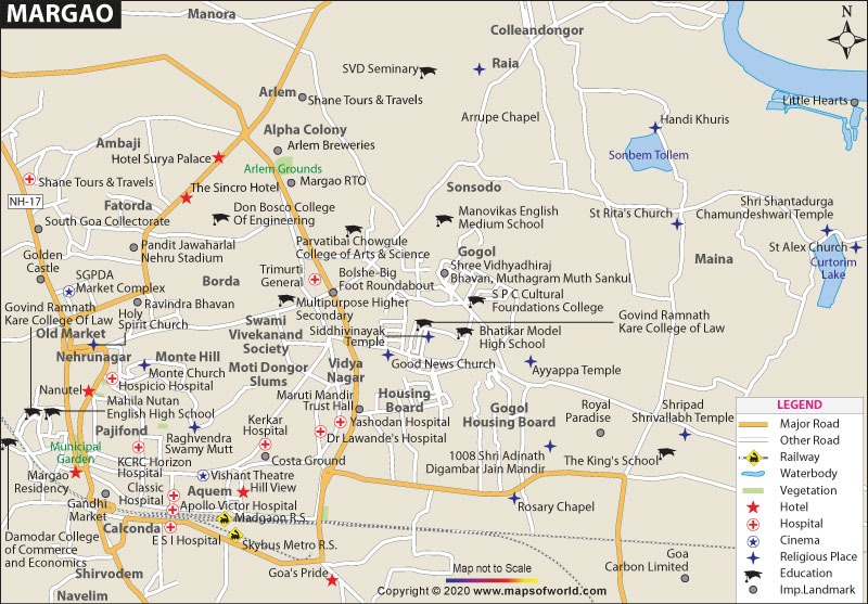 Margao Map Margao Map