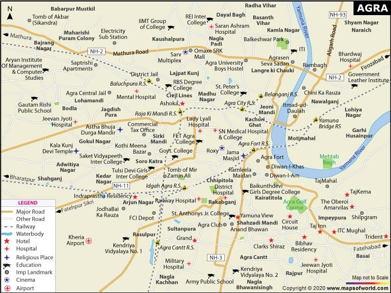 Agra Map