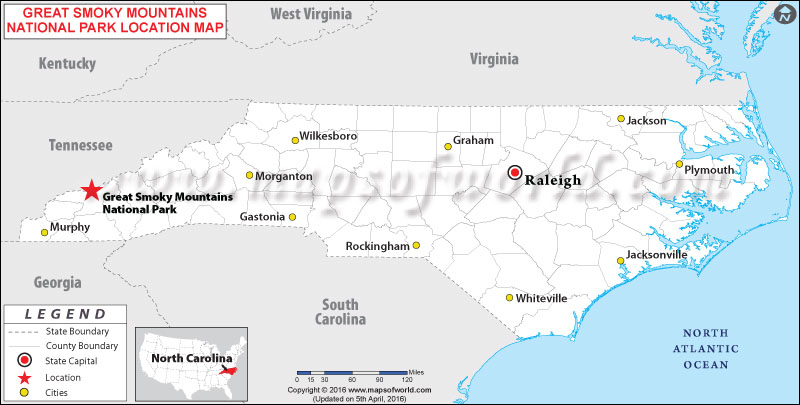 Where Is Great Smoky Mountains Location Of Great Smoky - 