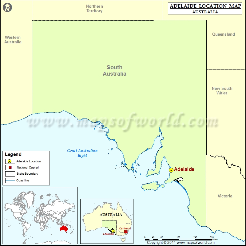 Adelaide Location Map 