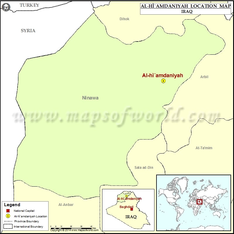 Where is Al hamdaniyah | Location of Al hamdaniyah in Iraq Map