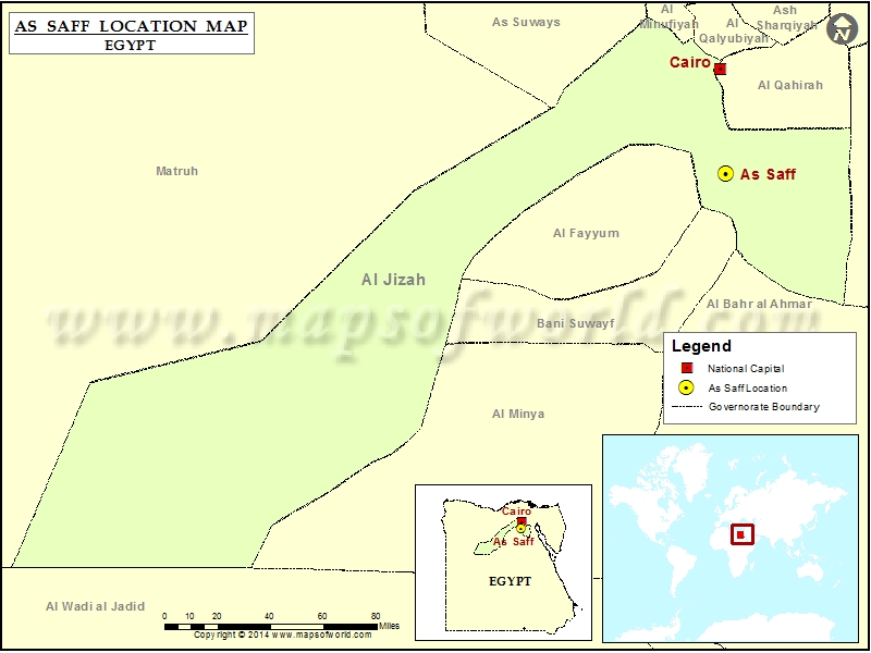 Where is As Saff | Location of As Saff in Egypt Map