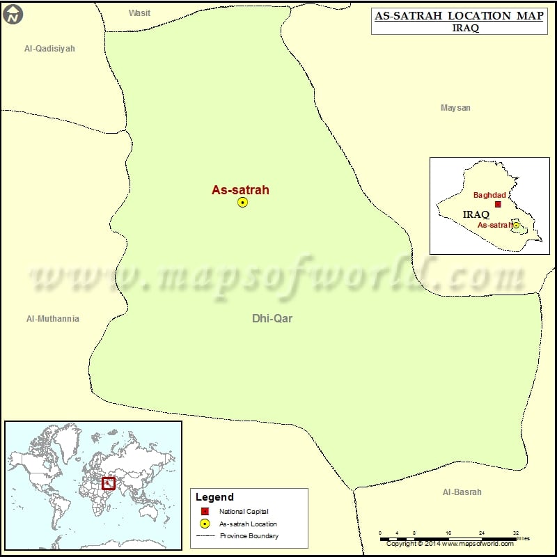 Where is As satrah | Location of As satrah in Iraq Map