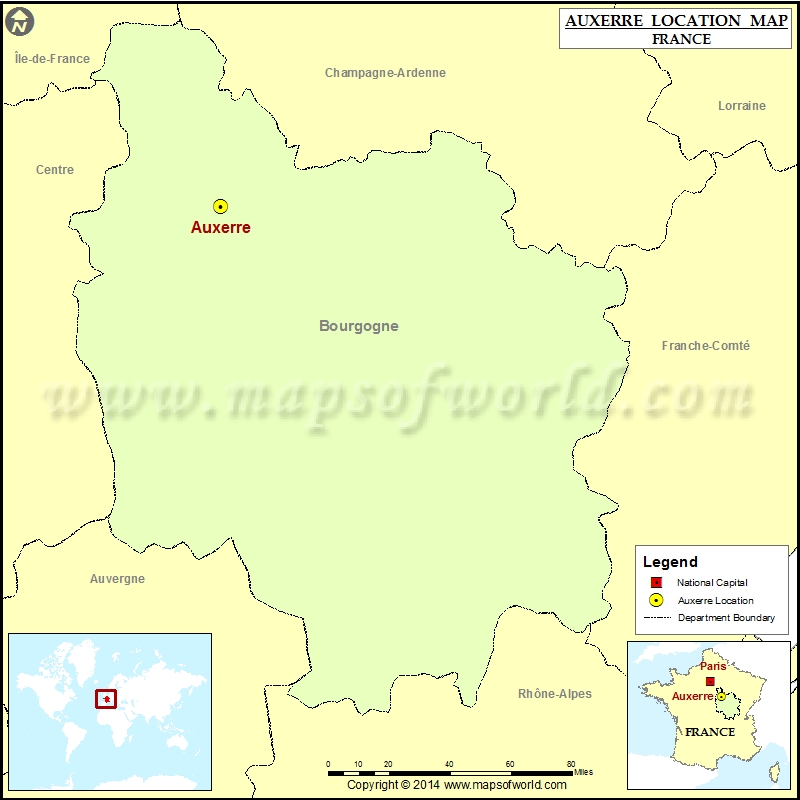 Where is Auxerre Where is Auxerre