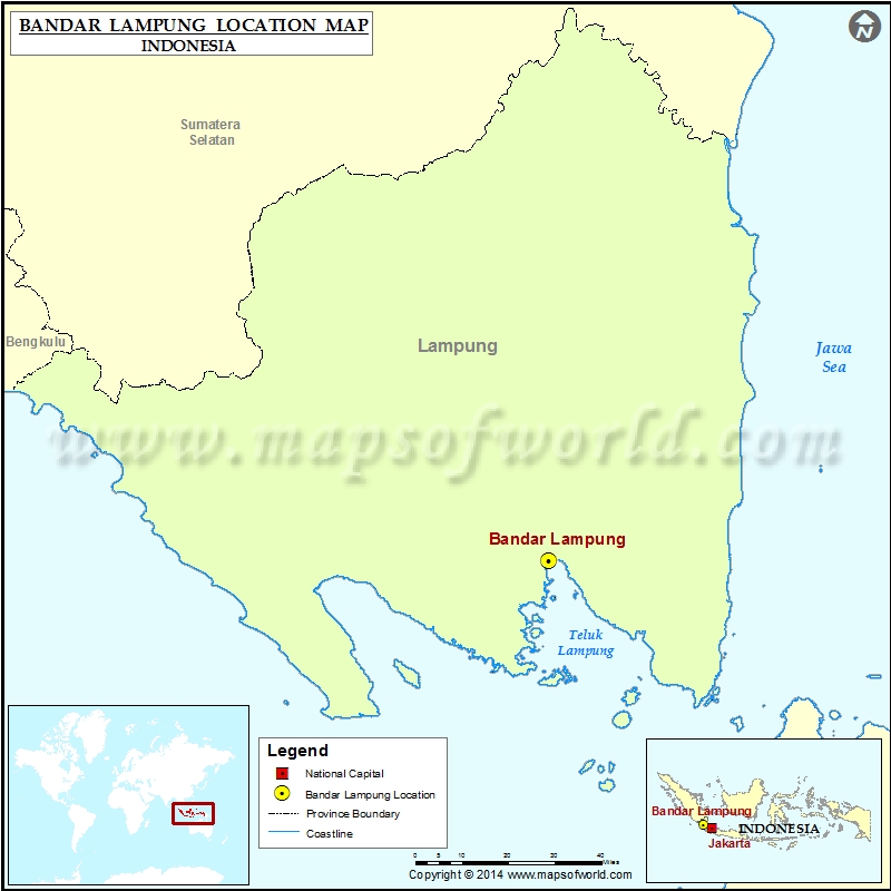 Where is Bandar Lampung | Location of Bandar Lampung in Indonesia Map