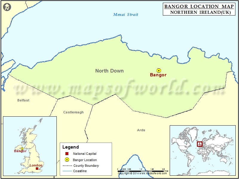 Bangor Location Map 