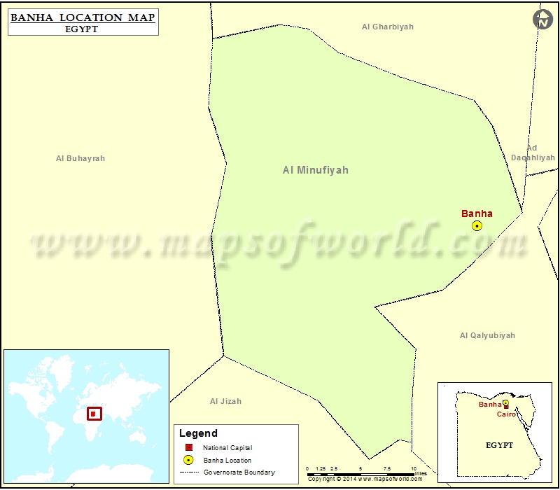 Where is Banha | Location of Banha in Egypt Map