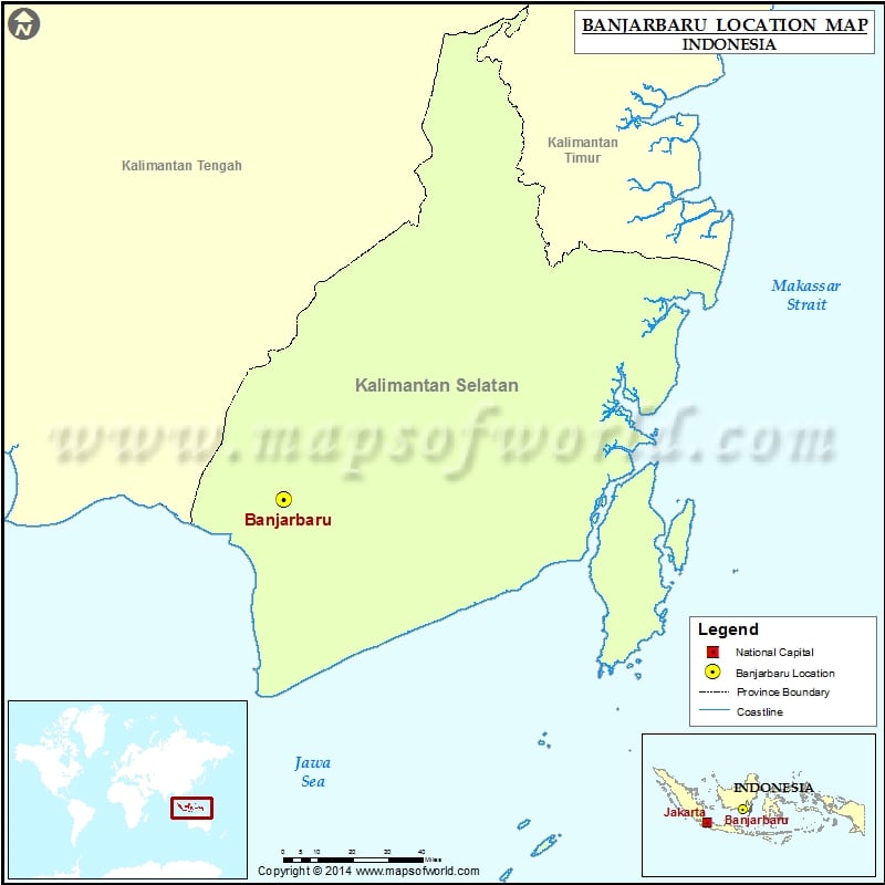 Where is Banjarbaru | Location of Banjarbaru in Indonesia Map