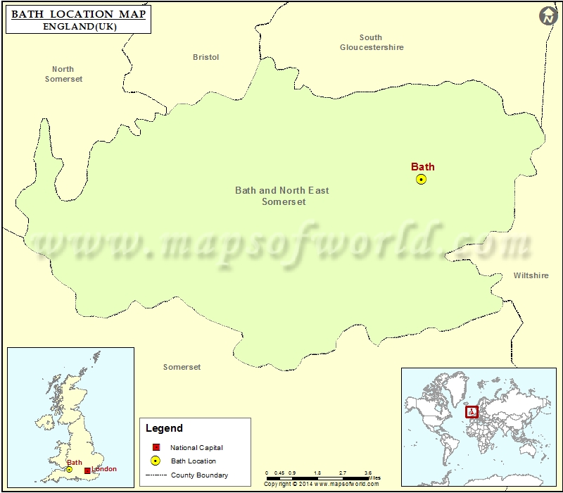 bath uk map london