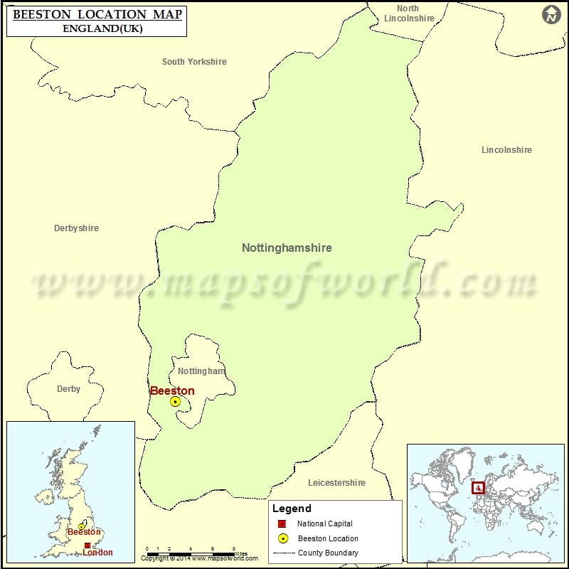 Where is Beeston (Broxtowe) | Location of Beeston (Broxtowe) in England Map