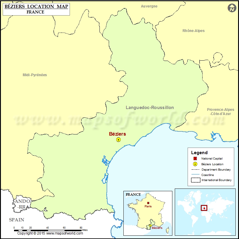 Where is Beziers Where is Beziers