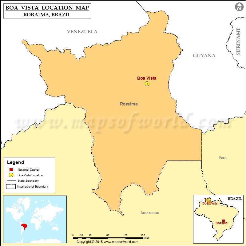 Where is Boa Vista | Location of Boa Vista in Brazil Map