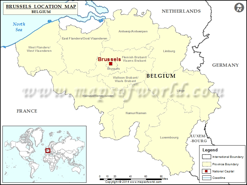 Where Is Brussels Belgium On A Map Where Is Brussels? Location Of Brussels In Belgium Map