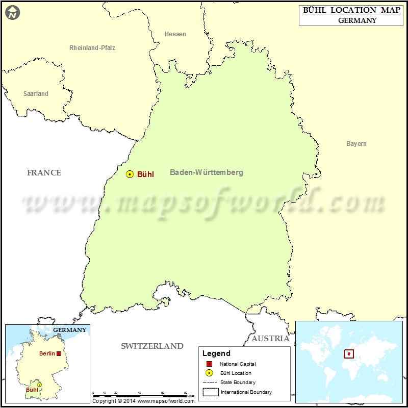 Where is Buhl | Location of Buhl in Germany Map