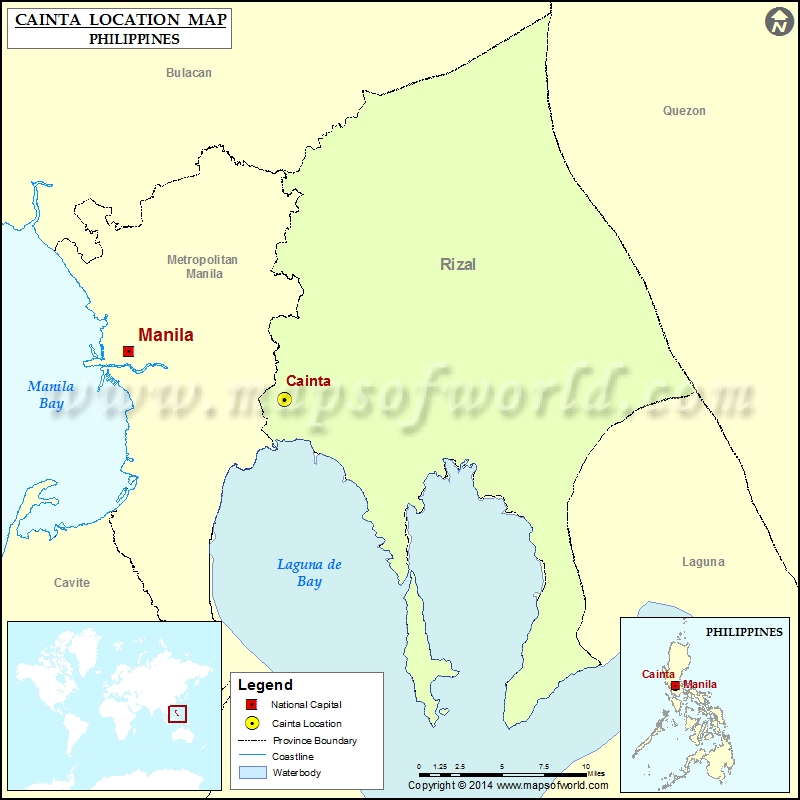 Where is Cainta | Location of Cainta in Philippines Map