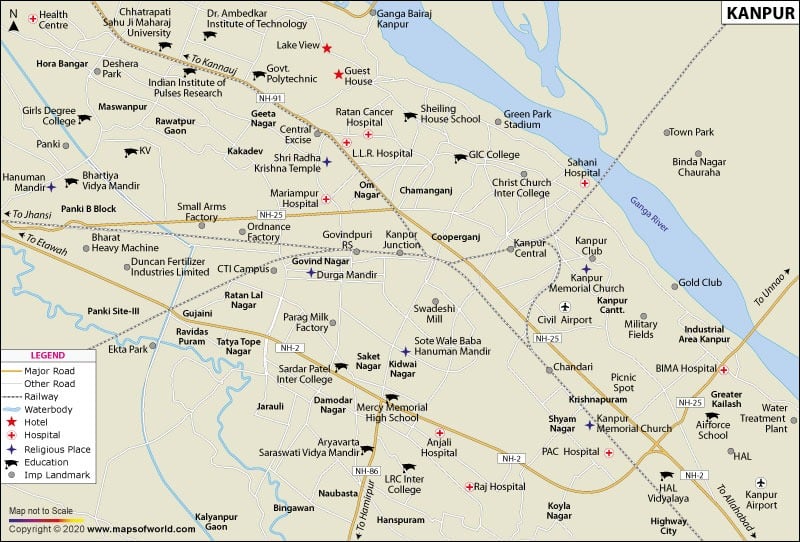 Kanpur Map