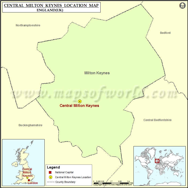 Central Milton Keynes Location Map 