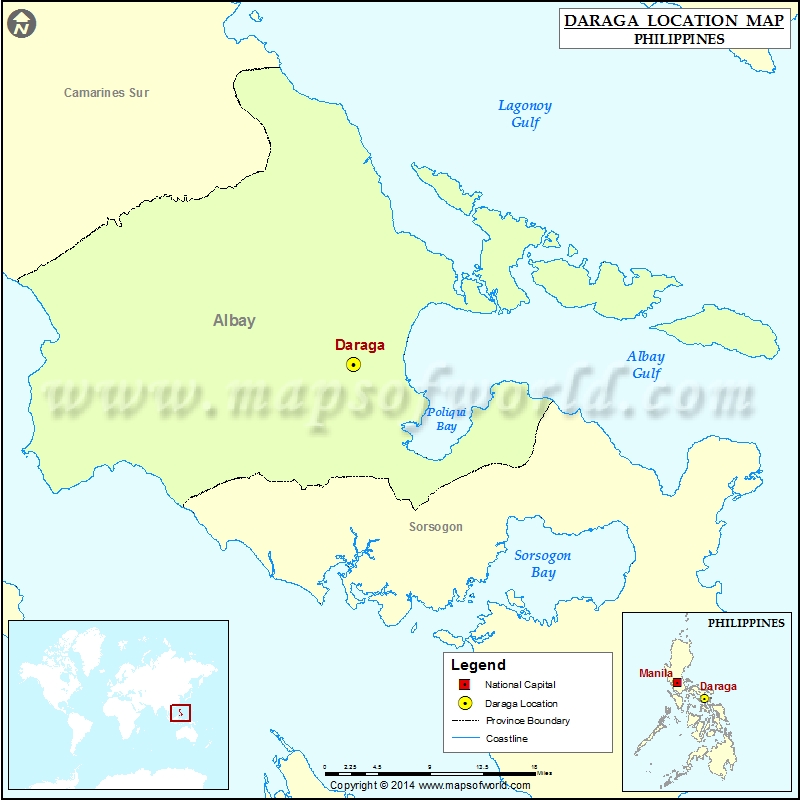 Where is Daraga | Location of Daraga in Philippines Map