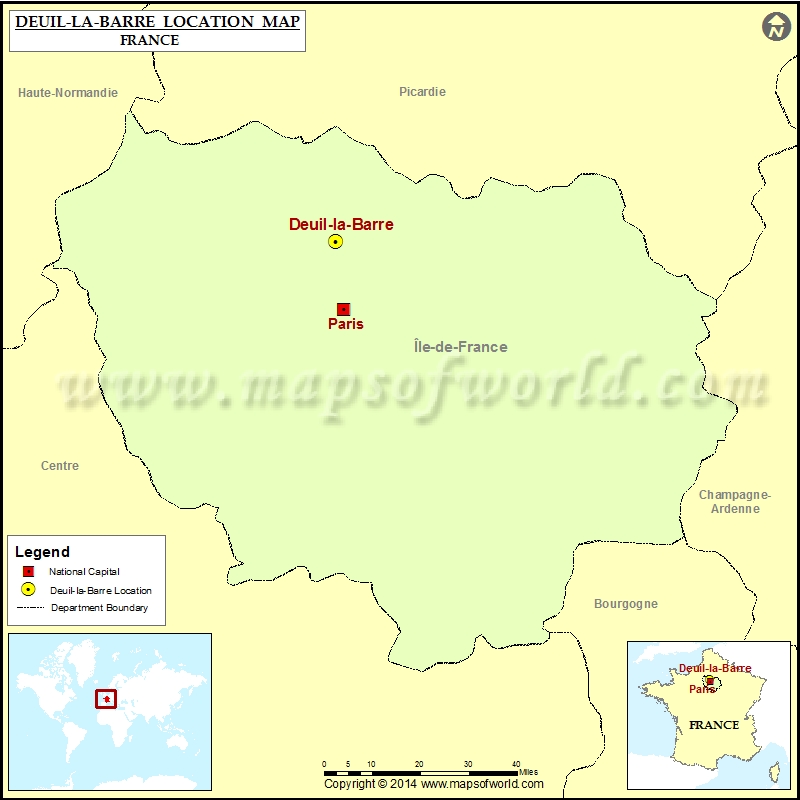 Where is Deuil-la-Barre Where is Deuil-la-Barre