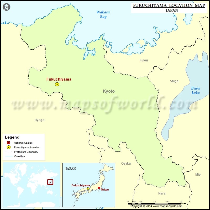 Where is Fukuchiyama | Location of Fukuchiyama in Japan Map