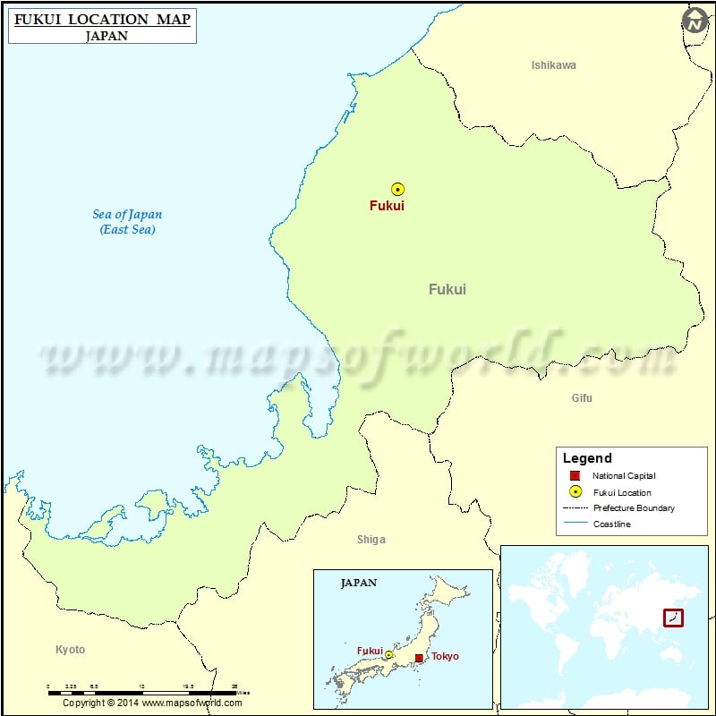 Where is Fukui | Location of Fukui in Japan Map