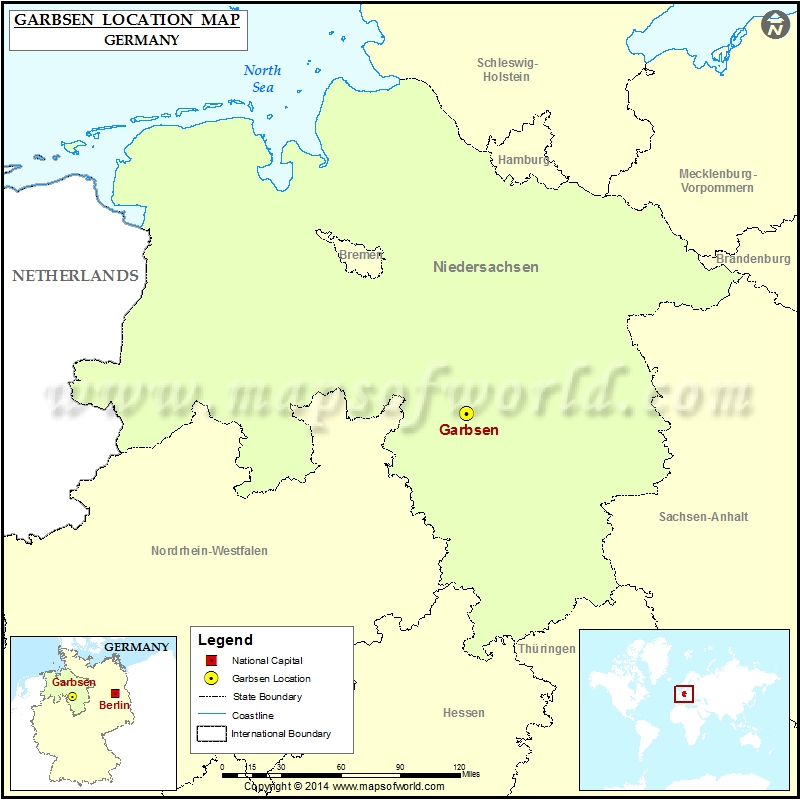 Where is Garbsen | Location of Garbsen in Germany Map