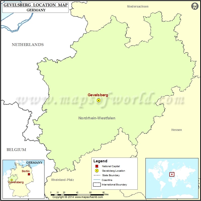 Where is Gevelsberg | Location of Gevelsberg in Germany Map