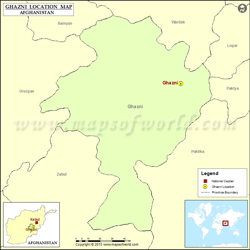 Where is Ghazni Located in Afghanistan