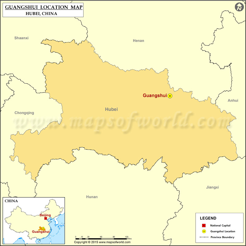 Where is Guangshui Where is Guangshui